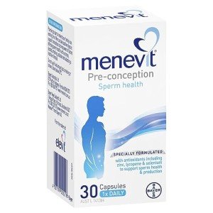 Menevit Men's Multivitamin for Sperm Health, 30 Count