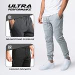 Men's 3-Pack Fleece Active Joggers with Pockets