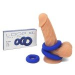 Blue Soft Silicone Cock Ring Set - 3 Pack
