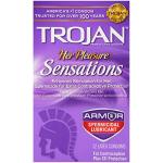 Trojan Her Pleasure Ribbed Condoms, 12 Count