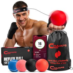 Champs MMA Boxing Reflex Ball Set for Speed