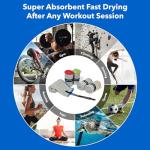 Acteon Quick-Dry Microfiber Sports Towel Set