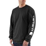Carhartt Men's Long Sleeve Logo T-Shirt, Black, XXL