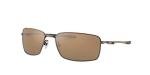 Oakley Men's Polarized Gunmetal Rectangular Sunglasses