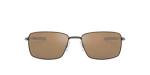 Oakley Men's Polarized Gunmetal Rectangular Sunglasses