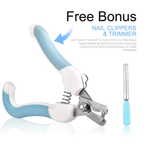 I-pure items Dog Nail Grinder, Electric Dog Nail Trimmer Clipper, 2 Speed Pet Nail Grinder for Dogs Grooming Kit, Rechargeable Painless Cat Paws File Grooming & Smoothing for Small Medium Large Dogs