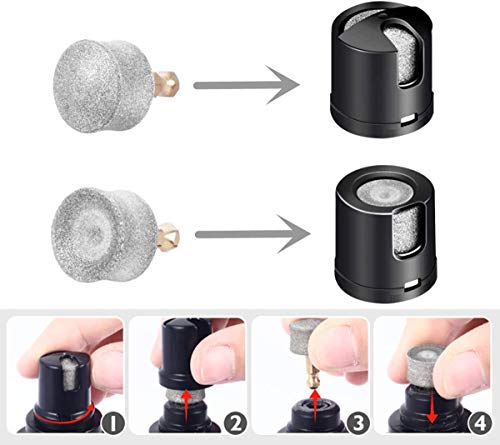 Pecute Dog Nail Grinder Rechargeable Electric Dog Nail Trimmer for Paw Grooming Gentle and Painless Nail Clippers for Small to Large Dogs