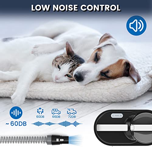 Pettom Pet Dematting Rake Comb Deshedding Tool for Dogs Cats with Safety Stainless Steel Blades Grooming Fur Brush Medium Long Hair Removing Dead Matted or Knotted Undercoat Hair