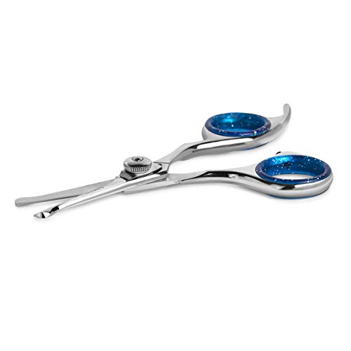Laazar Pro Dog Grooming Scissors, Straight Pet Grooming Shears, with Safety Round Tip, Ball Point for Easy and Safe use. | Premium Sharp Long Lasting Professional Hair Trimming Scissors (4.5 Inches)
