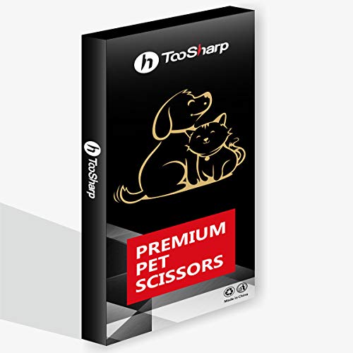 TooSharp Dogs Grooming Curved Scissor - 7.5 Inch Pet Grooming Shear for Professional Groomer, Made of Japanese 440C Stainless Steel