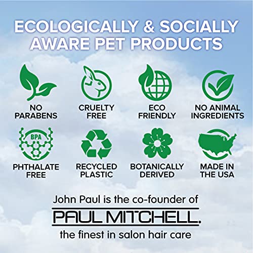 John Paul Pet Oatmeal Waterless Foam Shampoo for Dogs and Cats, Sensitive Skin Formula, 8.5-Ounce