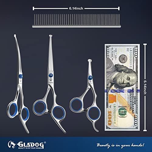 Professional 6-in-1 Dog Grooming Scissors Kit