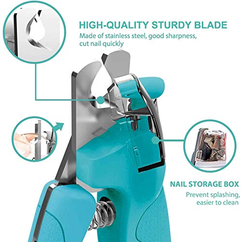 Yoopet Cat&Dog Nail Clippers with LED Lights, Pet Nail Trimmer with Nail File Professional Dog Nail Grinder with Safety Guard Nail File Claw Grooming Kit for Trimming Dogs Cats Birds Reptiles