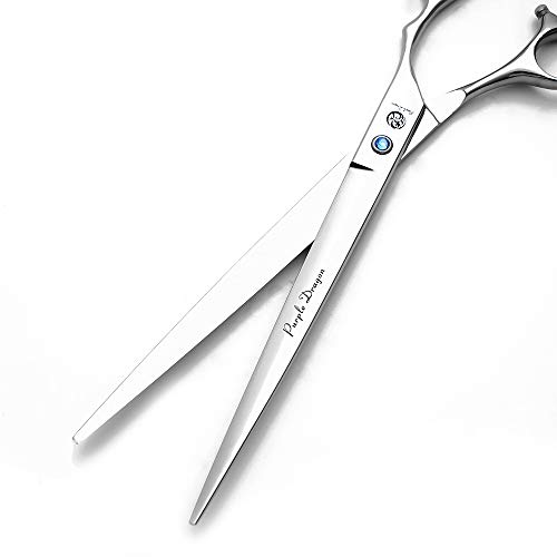 Purple Dragon 4“/5"/5.5"/6"/6.5"/7"/7.5"/8"/9"/10" Sharp Edge Salon Hair Cutting Shears - Pet/Dog Grooming Scissors with Bag - Perfect for Barber or Pet Groomer