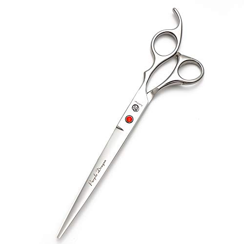 Purple Dragon 4“/5"/5.5"/6"/6.5"/7"/7.5"/8"/9"/10" Sharp Edge Salon Hair Cutting Shears - Pet/Dog Grooming Scissors with Bag - Perfect for Barber or Pet Groomer