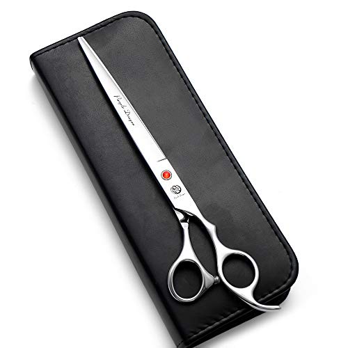Purple Dragon 4“/5"/5.5"/6"/6.5"/7"/7.5"/8"/9"/10" Sharp Edge Salon Hair Cutting Shears - Pet/Dog Grooming Scissors with Bag - Perfect for Barber or Pet Groomer