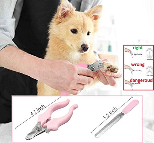 ELMA ALMI Dog Clippers for Grooming - Dog Grooming Clippers, Dog Clippers Low Noise Pet Clippers Rechargeable, Dog Grooming Kit, Dog Trimmers Clippers Professional