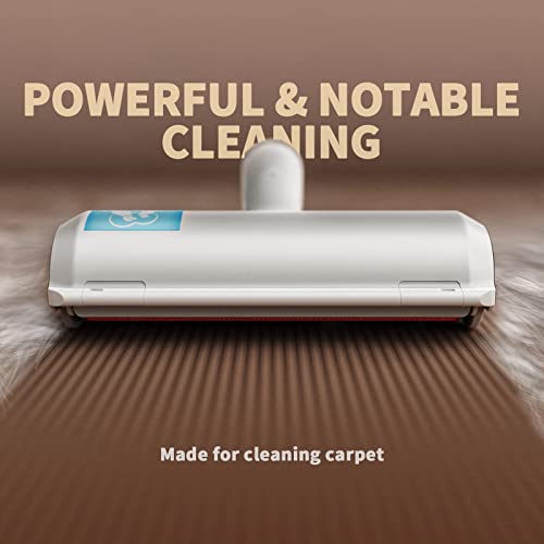 DELOMO Pet Hair Remover Roller - Dog & Cat Fur Remover with Self-Cleaning Base - Efficient Animal Hair Removal Tool - Perfect for Furniture, Couch, Carpet, Car Seat, Red