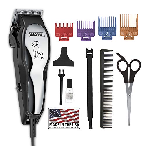 Wahl Clipper Pet-Pro Dog Grooming Kit - Quiet Heavy-Duty Electric Corded Dog Clipper for Dogs & Cats with Thick & Heavy Coats - Model 9281-210
