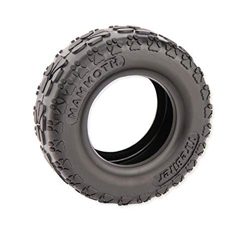 Mammoth TireBiterII â Natural Rubber Dog Toys for Extreme Chewers â Dog Toys for Extra Long Interactive Play â Aggressive Chewer Toys for Small - Medium Dogs - Medium 5â