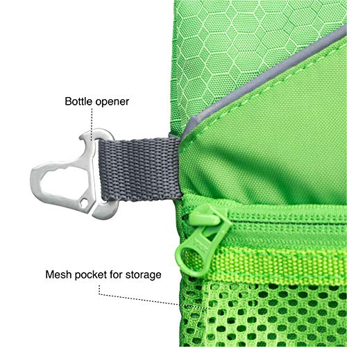 Kurgo Go Shower for Dogs, Camping Shower for Pets, Outdoor Dog Shower, Hiking, Camping, Beach Shower, Portable, Holds 6L of Water, Green