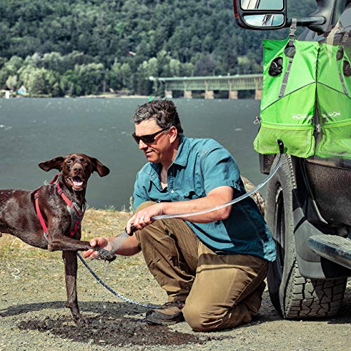 Kurgo Go Shower for Dogs, Camping Shower for Pets, Outdoor Dog Shower, Hiking, Camping, Beach Shower, Portable, Holds 6L of Water, Green