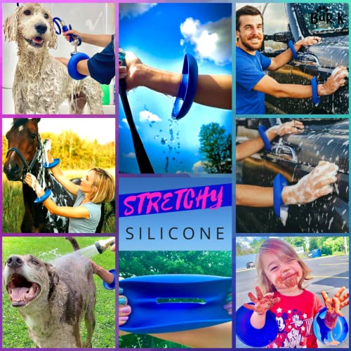 Drip Catcher Cuffs - Prevent Soap, Water, Hair from Running Down Arms While Grooming with Dog/Horse Shampoo and Conditioner, Wash Wand, Horse Clipper- Dog/Horse Washing Supplies Pet Bathing Tool