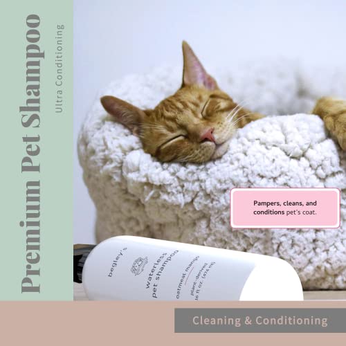 Begleyâs Natural No Rinse Waterless Pet Shampoo, Bathless Cleaning, Deodorizing, and Odor Removal for a Shiny, Fresh Smelling Coat - Effective for Dogs, Puppies, and Cats - Fresh Lavender Scent