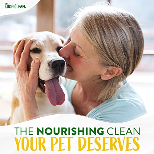 TropiClean Gentle Coconut Hypoallergenic Puppy and Kitten Shampoo, 20oz - Gentle Cleansing for Dogs and Cats with Sensitive Skin, Made in the USA