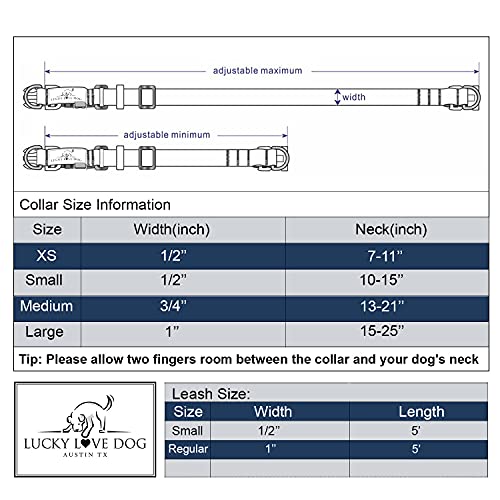 Lucky Love Vivid Floral Dog Collar for Large Female Dogs