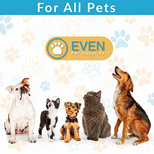 EVEN Professional Dog Grooming Scissors Set for Cats and Dogs-9CR Coated Steel, Safety Kit- Straight and Thinning Shears, Curved Up Shears , Metal Pet Comb, Scissor Sharpener and Case-Pet Fur Care