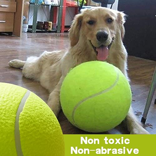 Banfeng Giant 9.5" Dog Tennis Ball Large Pet Toys Funny Outdoor Sports Dog Ball Gift with Inflating Needles