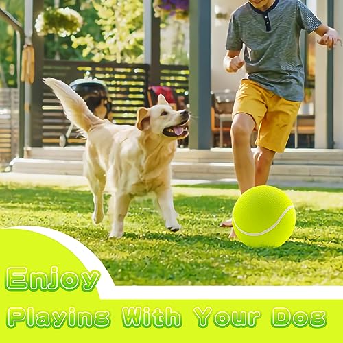 Banfeng Giant 9.5" Dog Tennis Ball Large Pet Toys Funny Outdoor Sports Dog Ball Gift with Inflating Needles