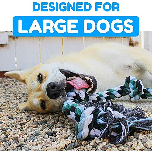 Giant Dog Rope Toy for Extra Large Dogs - 42 Inch Long 6 Knot XXL Dog Rope Toy for XL Dog - Benefits Non-Profit Animal Rescue - Indestructible Dog Toy for Aggressive Chewers and Large Dog Breeds