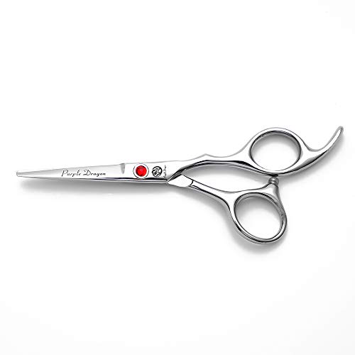 Purple Dragon 4“/5"/5.5"/6"/6.5"/7"/7.5"/8"/9"/10" Sharp Edge Salon Hair Cutting Shears - Pet/Dog Grooming Scissors with Bag - Perfect for Barber or Pet Groomer
