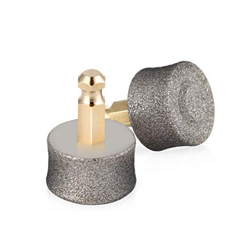 BOSHEL Dog Nail Grinder Replacement Head - Pet Nail Grinder Diamond Tip Replacement - 2 Pack Professional Dog Claw Smoothing Grinder Bits, Safe and Painless Replaceable Diamond Nail Grinder Tips