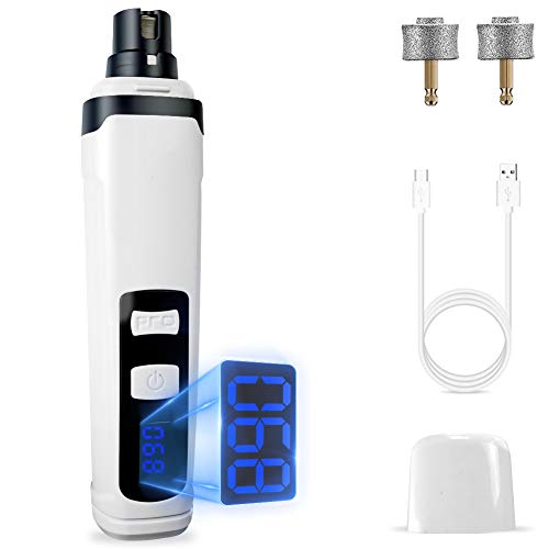 SNMDQZ Dog Nail Grinder Upgraded 2-Speed Rechargeable Dog Nail Trimmers