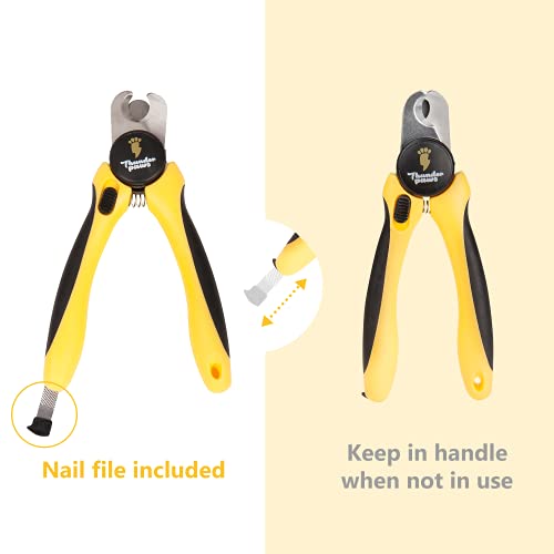 Thunderpaws Professional-Grade Nail Clippers for Dogs - Nail Trimmer for Dogs with Safety Guard and Nail File - Large Dog Nail Clippers for Large Dogs - Dog Nail Clipper & Dog Toenail Clippers