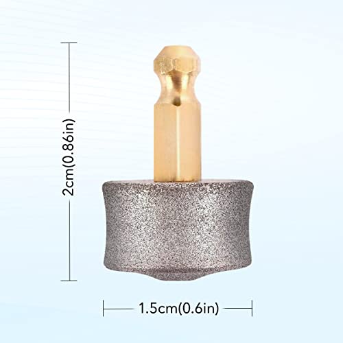 BOSHEL Dog Nail Grinder Replacement Head - Pet Nail Grinder Diamond Tip Replacement - 2 Pack Professional Dog Claw Smoothing Grinder Bits, Safe and Painless Replaceable Diamond Nail Grinder Tips