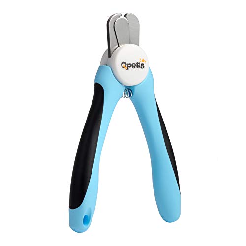 QPETS Dog Nail Clippers and Trimmers, Cat Nail Clippers with Safety Guard, Professional Pet Nail Trimmers Tool for Large Medium and Small Animals