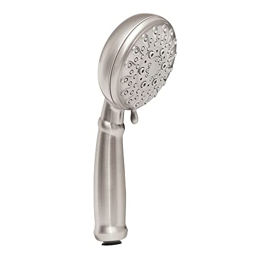 Moen 23046SRN Banbury 5-Spray Hand Shower with Hose and Bracket, 4-Inch Diameter, 4", Spot Resist Brushed Nickel