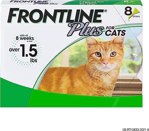 Flea and Tick Treatment for Cats, 8 Treatments