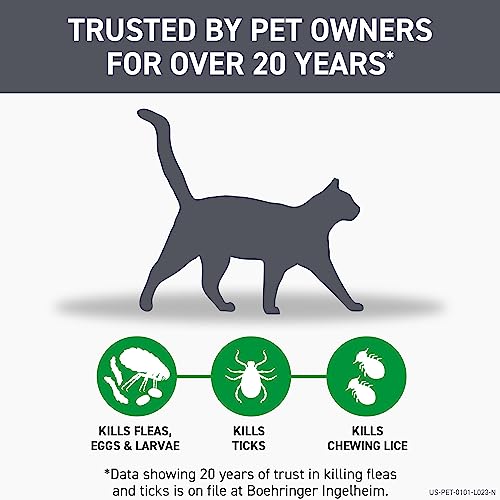 Flea and Tick Treatment for Cats, 8 Treatments