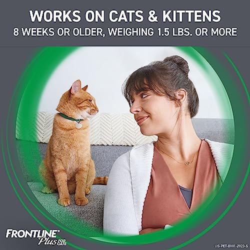FRONTLINE Plus Flea & Tick Treatment - Cats, 3 Doses