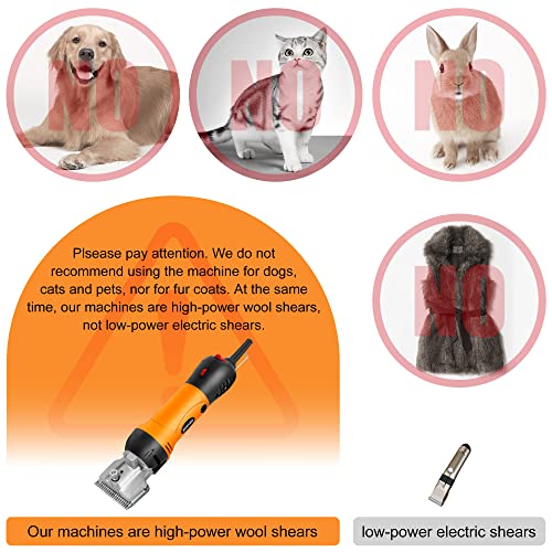 BEETRO 500W Electric Horse Clipper, Professional Horse Shears, Animal Grooming Kit for Horse Equine Goat Pony Cattle