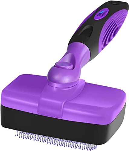 GM Petsâ¢ Self Cleaning Grooming Brush | This is The Best Dog and Cat Brush for Shedding and Grooming | Our Pet Brushes Are Suitable for All Hair Lengths (Sensitive Skin Small)