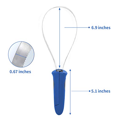 BOTH WINNERS Dual-Sided Shedding Blade with Stainless Steel Blade De-Shedding Tool for All Dog Coat Types- Soft Touch Grip (BLUE)