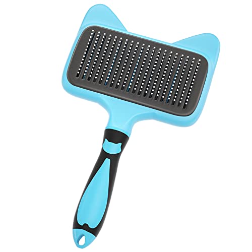 Glendan Dog Brush & Cat Brush, Self Cleaning Slicker Brush for Dogs Cats Pet Grooming Brush Easy to Remove Loose Undercoat, Pet Massaging Tool Suitable for Pets with Long or Short Hair