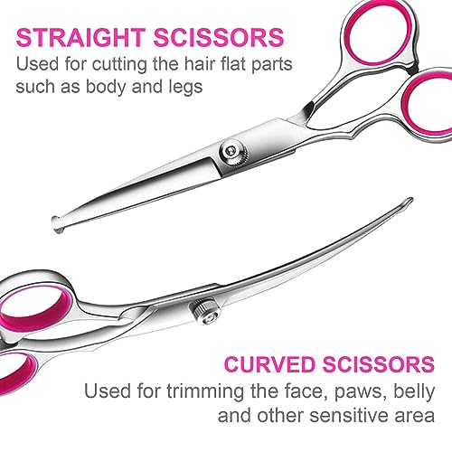 Professional Pet Grooming Scissors Set for Dogs/Cats
