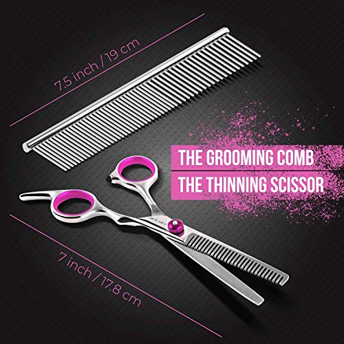 ELMA ALMI Dog Grooming Scissors - Dog Scissors for Grooming, Pet Grooming Scissors, Grooming Scissors for Dogs